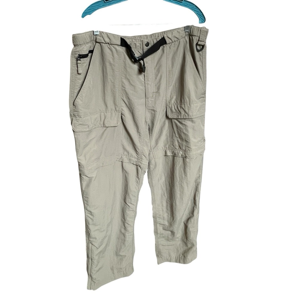 North Face Mens Sz XL Shorts Court Hiking Pants Pockets Camping Trails Hem Zip